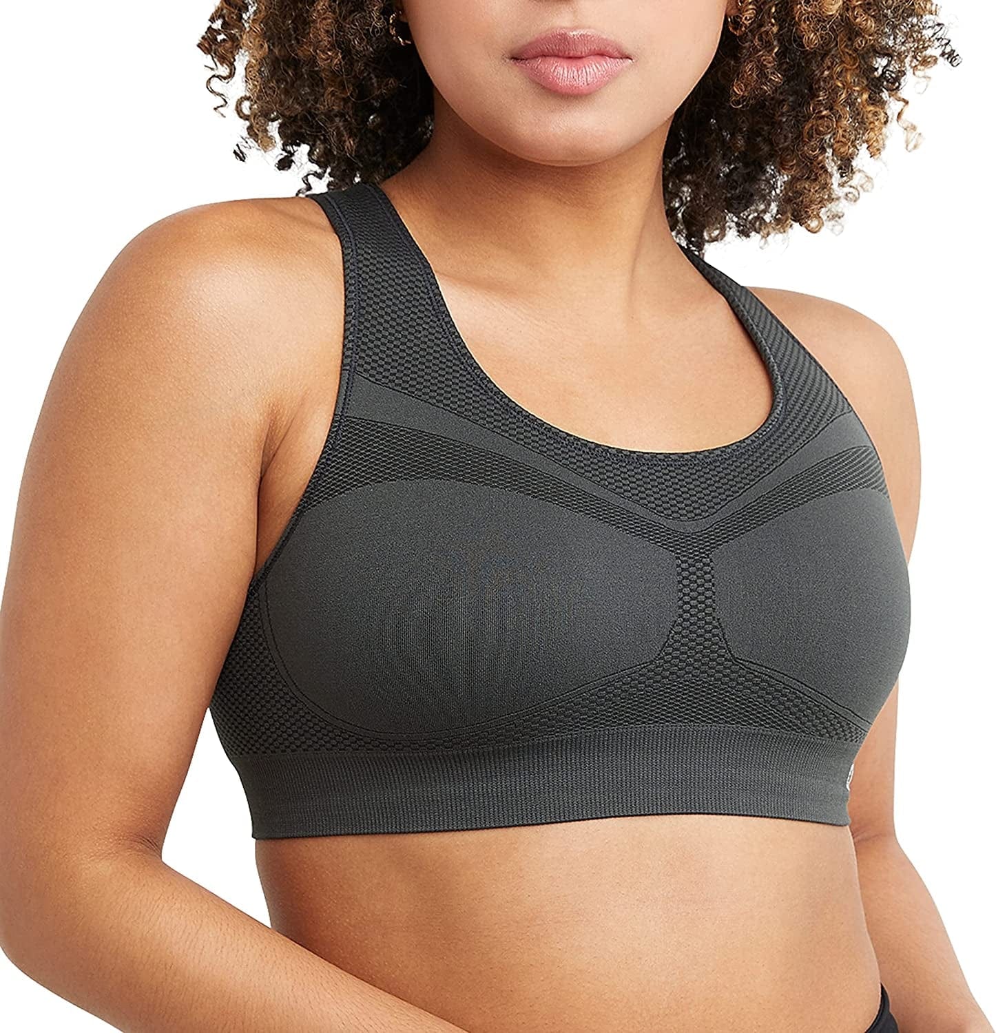 Champion Women'S Infinity Racerback Sports Bra for Women, Moisture-Wicking Sports Bra for Women Asphalt / Medium