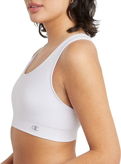 Champion Women'S Infinity Racerback Sports Bra for Women, Moisture-Wicking Sports Bra for Women