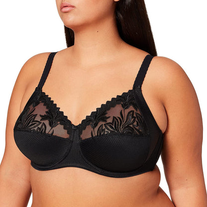 Chantelle Amazone Full Figure Underwire Bra Black / 42DD