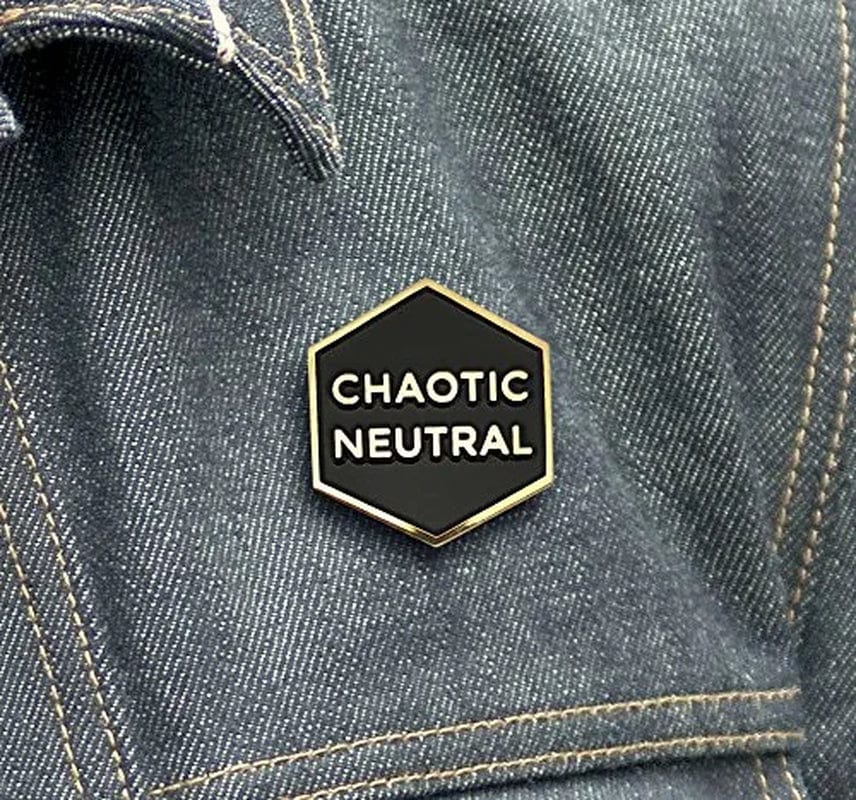 Chaotic Neutral Enamel Lapel Pin