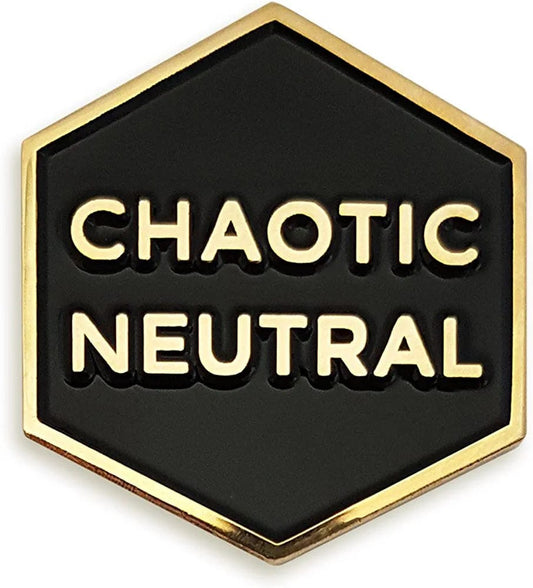 Chaotic Neutral Enamel Lapel Pin