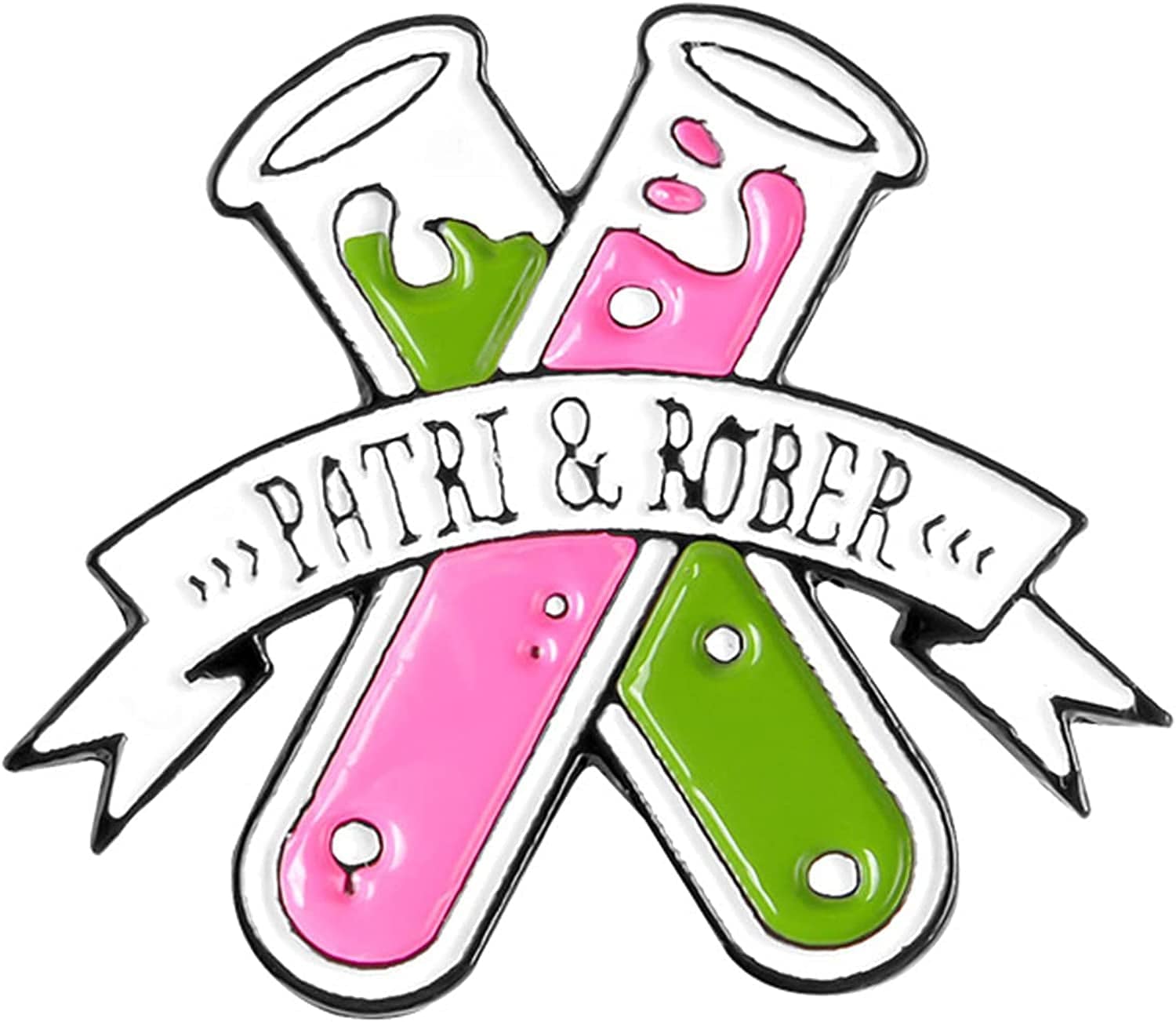 Chill Pill Pin Girls' Brooches Women'S Brooches & Pins Medical Jewelry Enamel Brooch Set Nurse Doctor Graduation Medical Student for Woman Chemistry Brooch（2 Pieces ） Chemical experiment test tube brooch