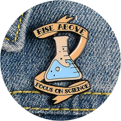 Chill Pill Pin Girls' Brooches Women'S Brooches & Pins Medical Jewelry Enamel Brooch Set Nurse Doctor Graduation Medical Student for Woman Chemistry Brooch（2 Pieces ） Chemistry Beaker Brooch