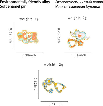 Chill Pill Pin Girls' Brooches Women'S Brooches & Pins Medical Jewelry Enamel Brooch Set Nurse Doctor Graduation Medical Student for Woman Chemistry Brooch（2 Pieces ）