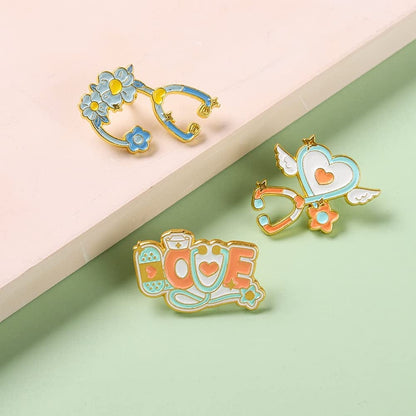 Chill Pill Pin Girls' Brooches Women'S Brooches & Pins Medical Jewelry Enamel Brooch Set Nurse Doctor Graduation Medical Student for Woman Chemistry Brooch（2 Pieces ）