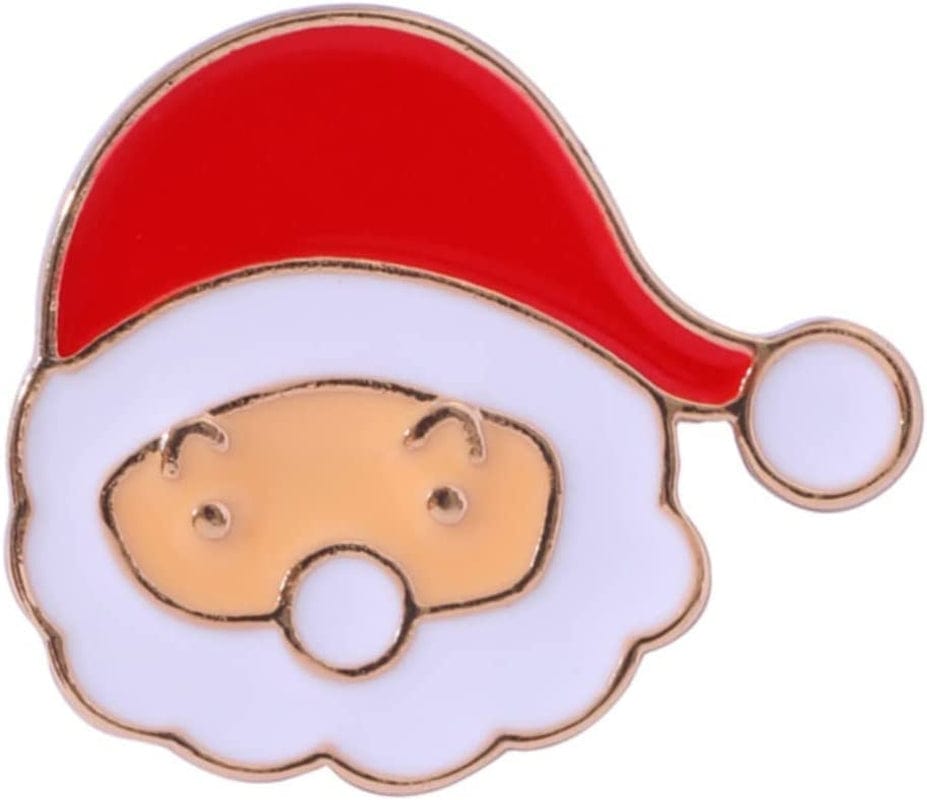 Christmas Brooch Xmas Cartoon Lapel Metal Pin for Xmas Holiday Party Celebration Men Lapel Pin for Suits (E, One Size) B / One Size