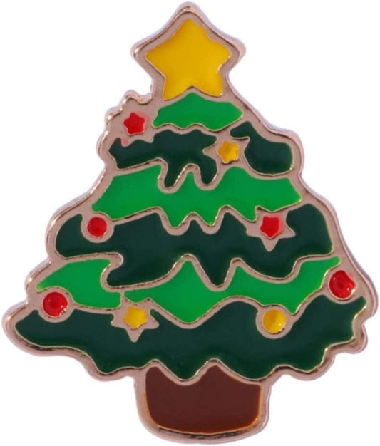 Christmas Brooch Xmas Cartoon Lapel Metal Pin for Xmas Holiday Party Celebration Men Lapel Pin for Suits (E, One Size) E / One Size