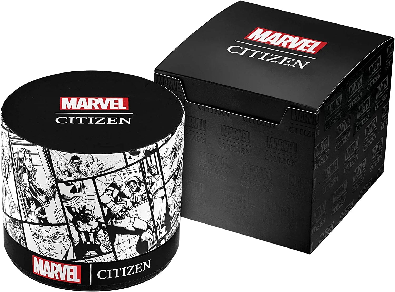 Citizen Men'S Eco-Drive Marvel Spider Man Watch in Stainless Steel, Spider Man Art Blue and Red Dial (Model: CA0429-53W)