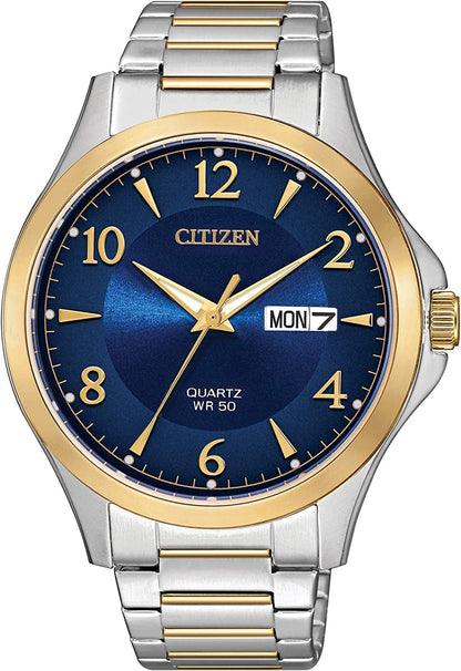 Citizen Quartz Mens Watch, Stainless Steel, Classic, Two-Tone (Model: BF2005-54L)