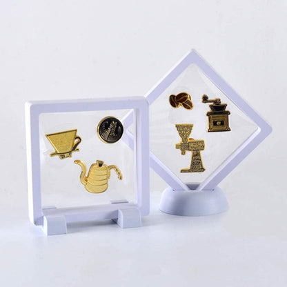Coffee Enamel Brooch Pins Set - Coffee Series Luxury Souvenir Brooch Enamel Lapel Pins Badge for Barista and Coffee Lover for Clothes Backpack Bag Decor Series 2