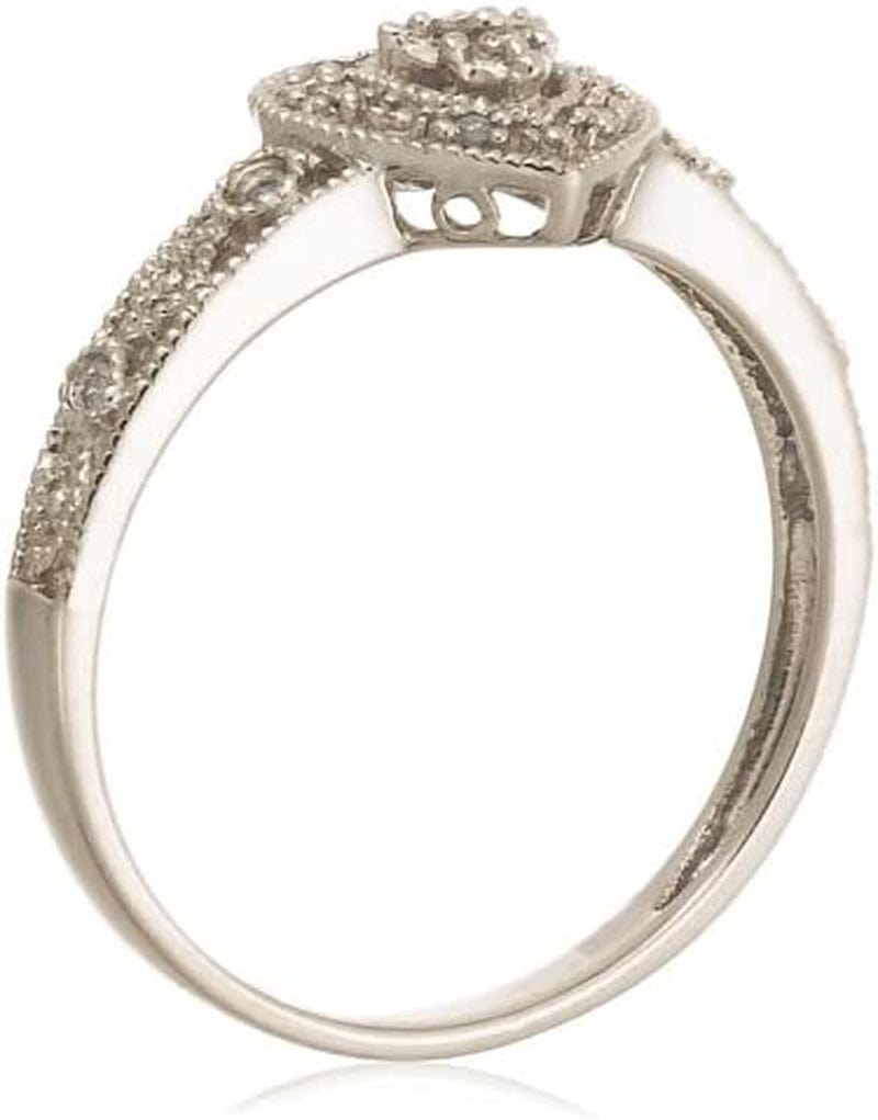 Collection 10K Gold Diamond Heart Ring (0.04 Cttw, I-J Color, I2-I3 Clarity)