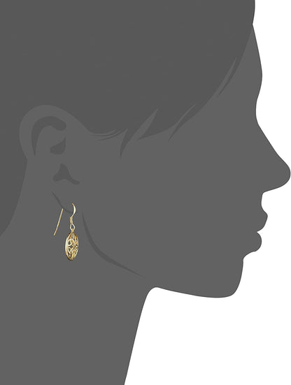 Collection Sterling Silver Celtic Knot round Drop Wire Earrings