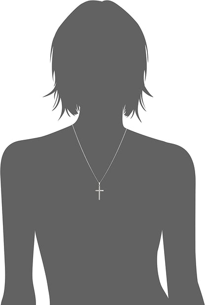 Collection Sterling Silver Polished Cross Pendant Necklace