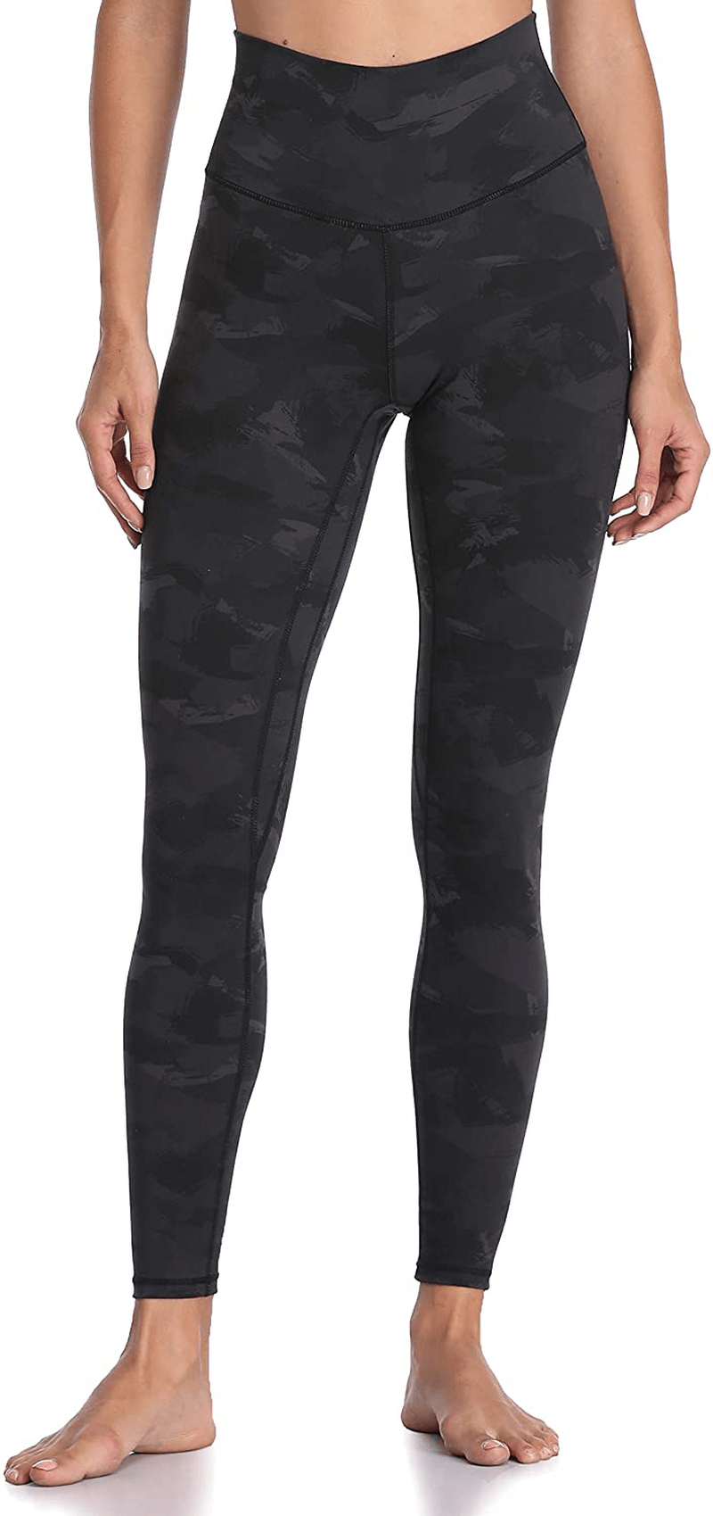 Colorfulkoala Women's High Waisted Pattern Leggings Full-length Yoga Pants Apparel & Accessories > Clothing > Activewear Colorfulkoala Deep Grey Splinter Camo X-Small 