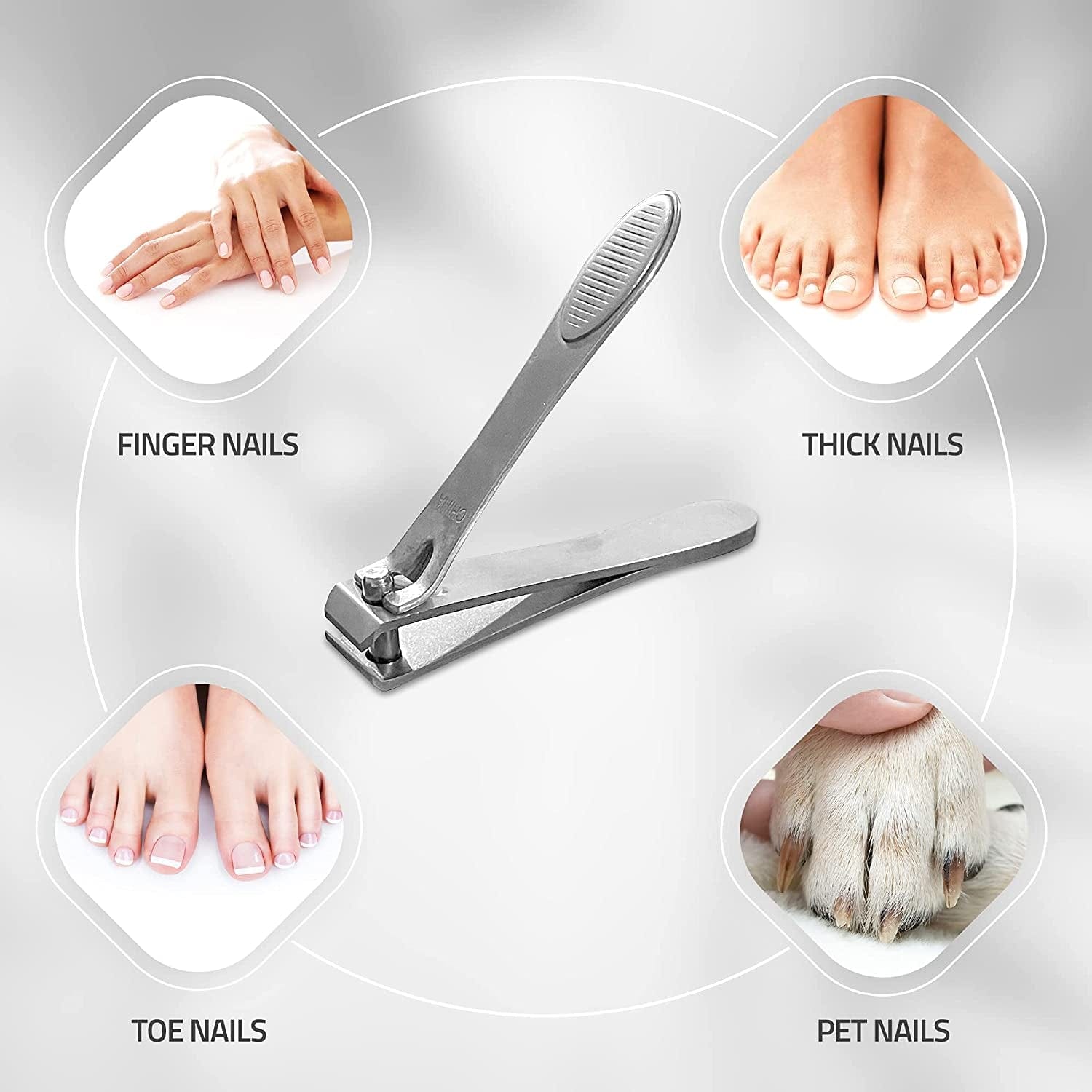 [Colossal Pedicure Rasp Foot File + Toenail Clipper] KN FLAX Premium Foot Care Pedicure Surgical Grade Stainless Steel File with Thick Nails, Large Fingernail Toe Nail Clippers Health & Beauty > Personal Care > Foot Care KN FLAX   