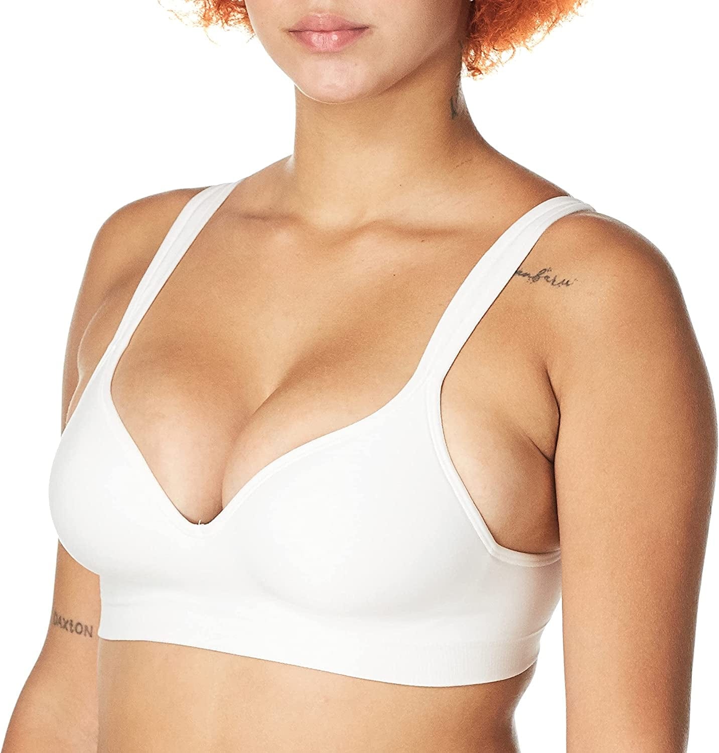 Comfort Revolution Wireless Bra, Full-Coverage Wirefree Bra, Wireless Everyday Bra with Cool Comfort Fabric Dark Water Teal Swirl / 40B