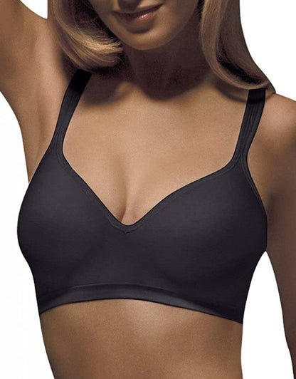 Comfort Revolution Wireless Bra, Full-Coverage Wirefree Bra, Wireless Everyday Bra with Cool Comfort Fabric Royal Pansy Ref# P89-6504 / 38B