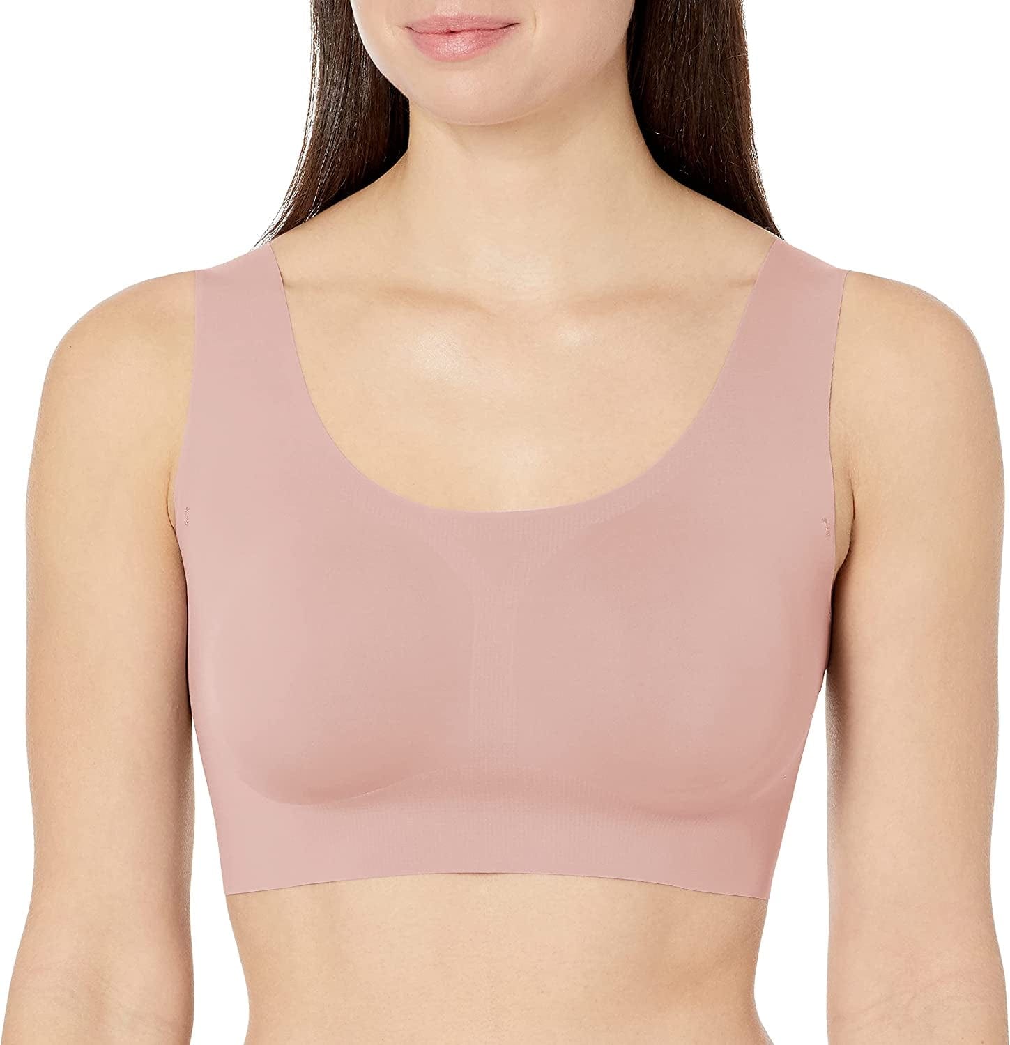 Comfort Revolution Wireless T-Shirt Bra, Wireless Full-Coverage Bra, Pullover Wirefree T-Shirt Bra Studio Pink / 3X-Large