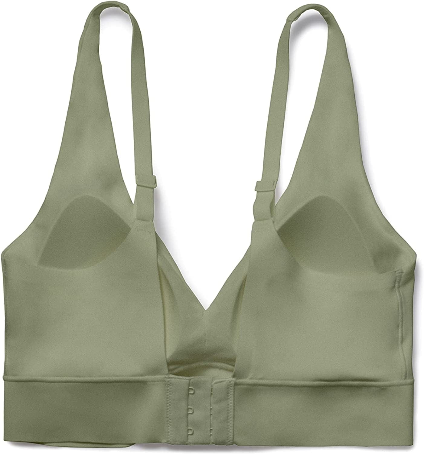 Cozy Wireless Plunge Bra for Women, Buttery Soft Comfort Seamless Everyday Bra with Embedded Pad