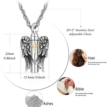 Cremation Jewelry for Ashes 925 Sterling Silver Urn Necklace for Ashes Keepsake Memories Necklace…