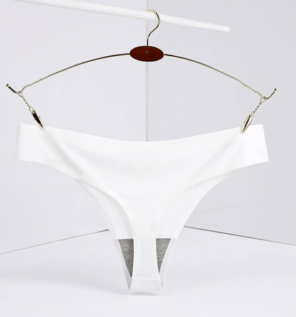 CRISAN Seamless Thongs for Women Nylon No Show Thong Underwear Women 6 Pack Apparel & Accessories > Clothing > Underwear & Socks > Underwear CRISAN   