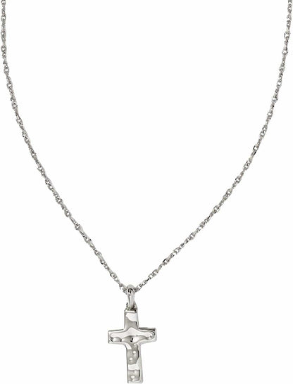 Cross Pendant Necklace for Women, Fashion Jewelry RHODIUM-PLATED