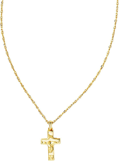 Cross Pendant Necklace for Women, Fashion Jewelry GOLD-PLATED