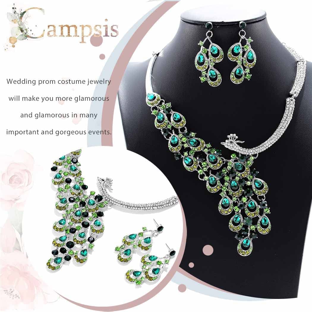 Crystal Necklace Gold Bib Style Necklace