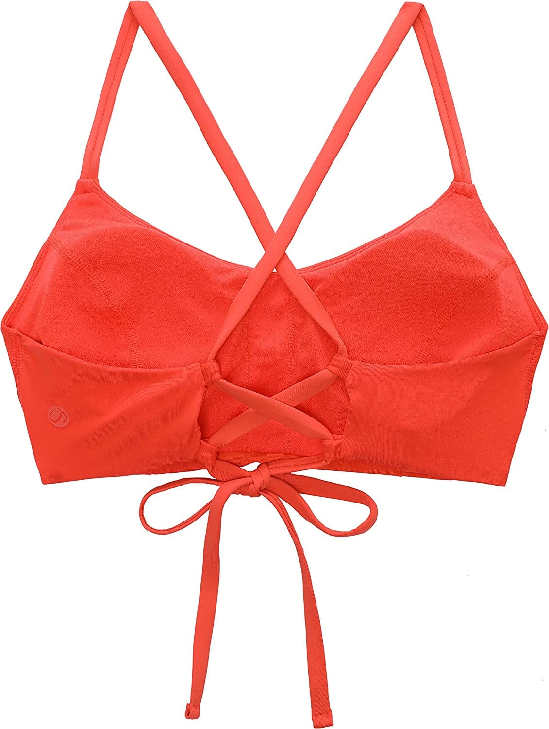 CRZ YOGA Women'S Bikini Top Lace up Swimsuits Crisscross Bathing Suit Swim Sports Bra Padded