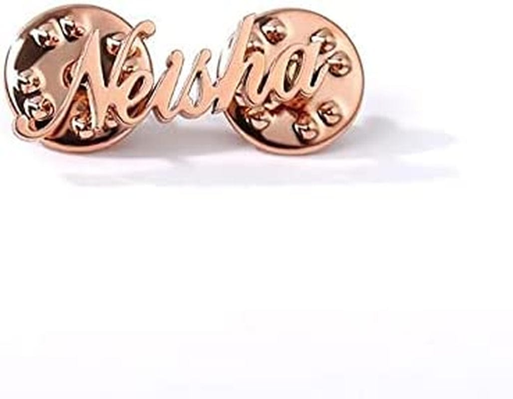 Custom Brooch Pin Customizable Badges - Initial Letter Lapel Pins Stainless Steel Name and Symbol - Brooches