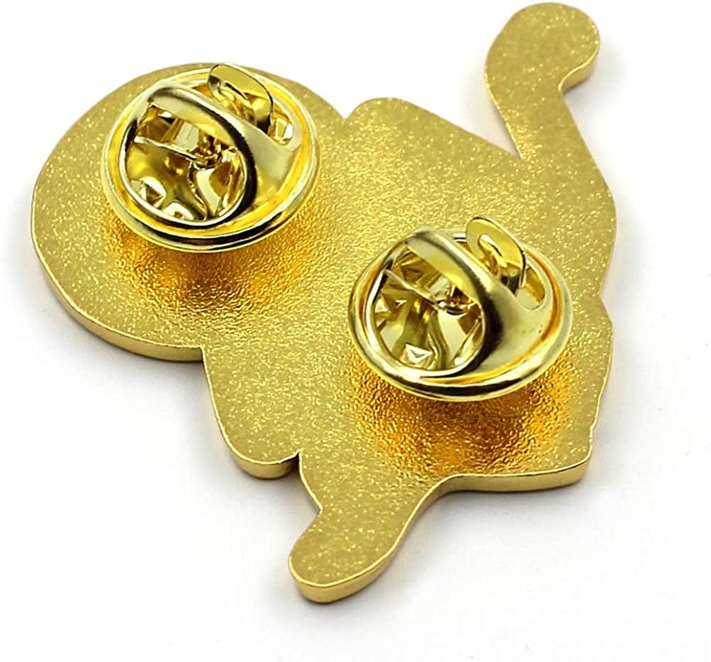 Cute Astronaut Cat Enamel Lapel Pin Space Black Cat Cartoon Enamel Pins for Backpacks Clothing Bag Decor Gifts Astronaut Cat