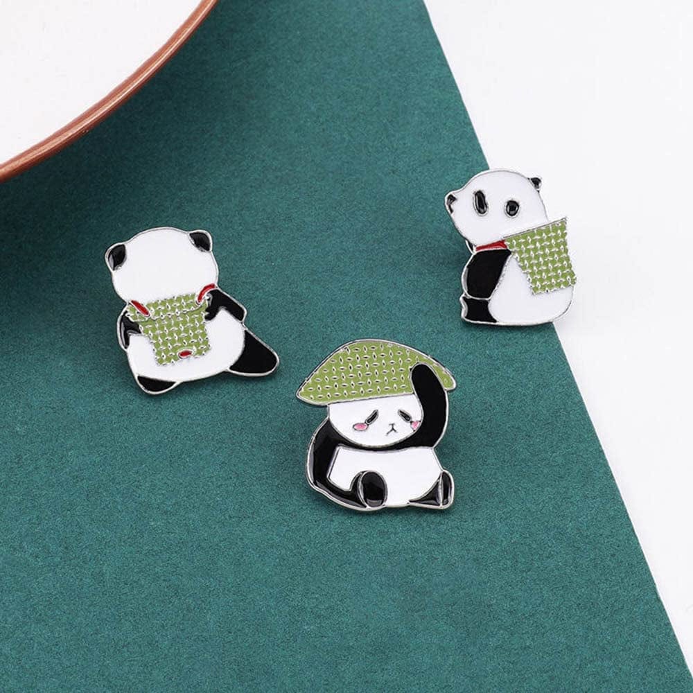 Cute Cartoon Panda Enamel Pins Chinese Style Panda Brooch Pins for Backpack Lapel Clothes Accessories Gifts Birthday Gifts