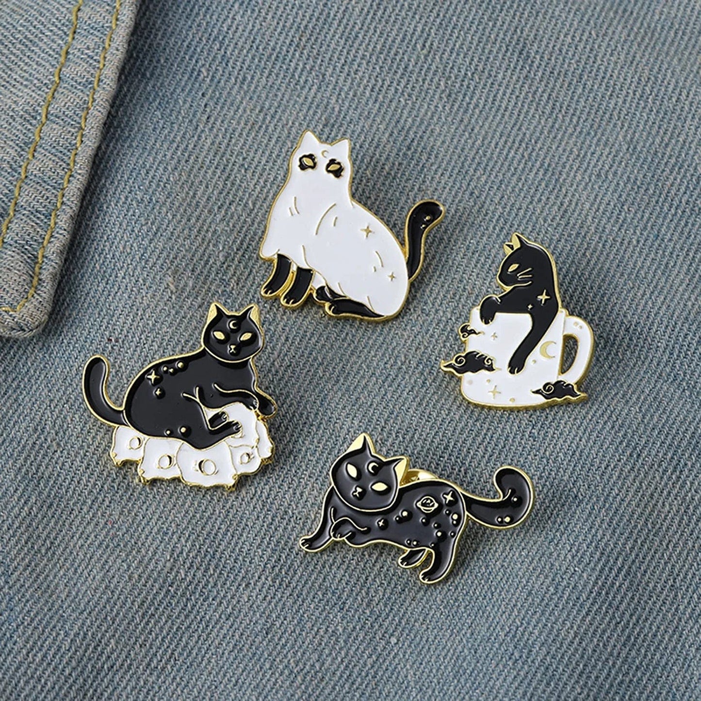 Cute Cat Enamel Pins for Backpacks Cat Sushi Rice Ball Enamel Pins Custom Cute Animals Japanese Foods Brooch Cute Kawaii Cat Enamel Pins Set for Jackets Clothes Bag Cartoon Lapel Badge Cartoon Animals Cute Sushi Cat Enamel Backpack Pins
