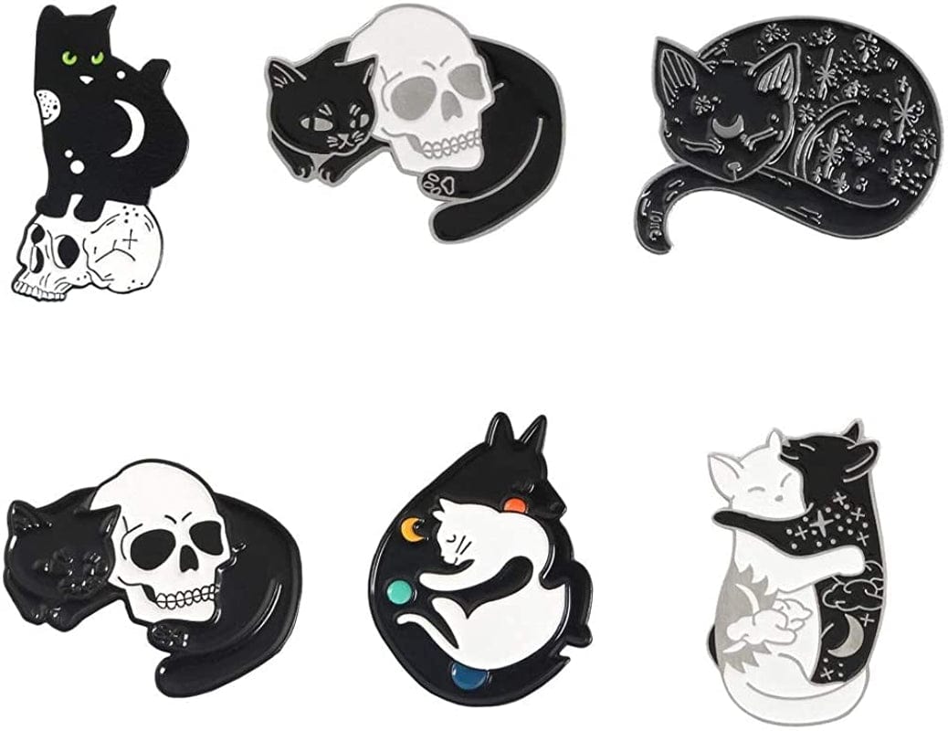 Cute Enamel Pin Set Lapel Pins Brooches Cartoon Brooch Badge Pins for Clothes Bags Backpack for Women STY 2