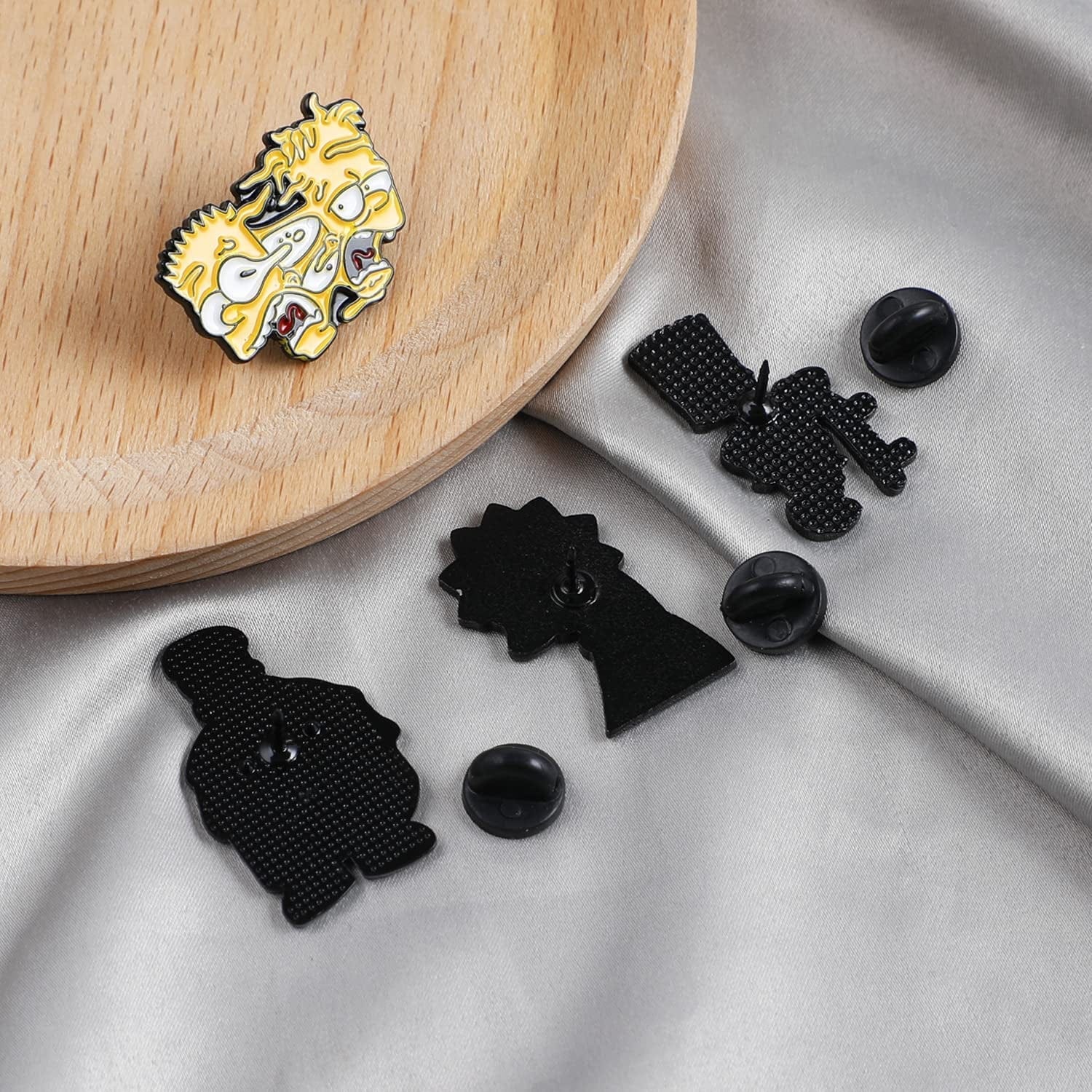 Cute Simpsons Brooch Simpsons Enamel Lapel Pin for Children Women Clothing Backpack Decoration Gift