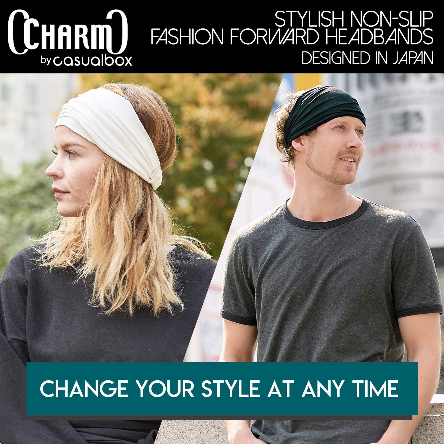 CCHARM Headband Bandana Japanese Style - Mens Head Wrap Womens Hair Band by Casualbox Apparel & Accessories > Clothing Accessories > Bandanas & Headties CCHARM   