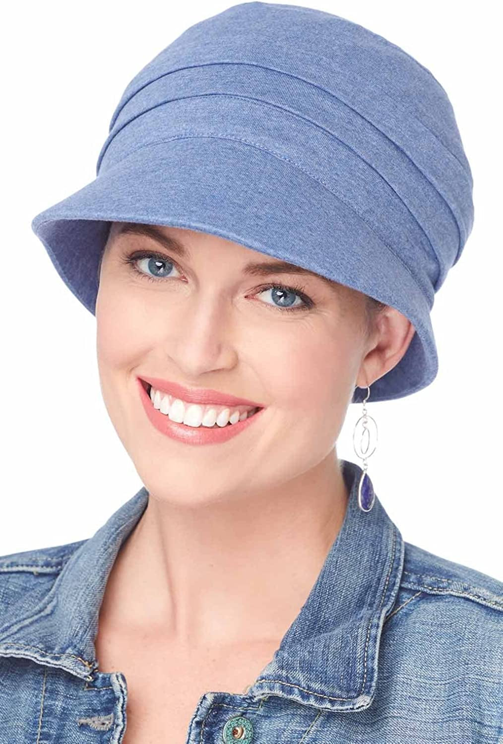 Cardani UPF Adventure Cap 100% Cotton Newsboy Hat with Aloe Lining | UPF 50+ UPF Apparel & Accessories > Clothing Accessories > Headwear Cardani Upf Blue Denim One Size 