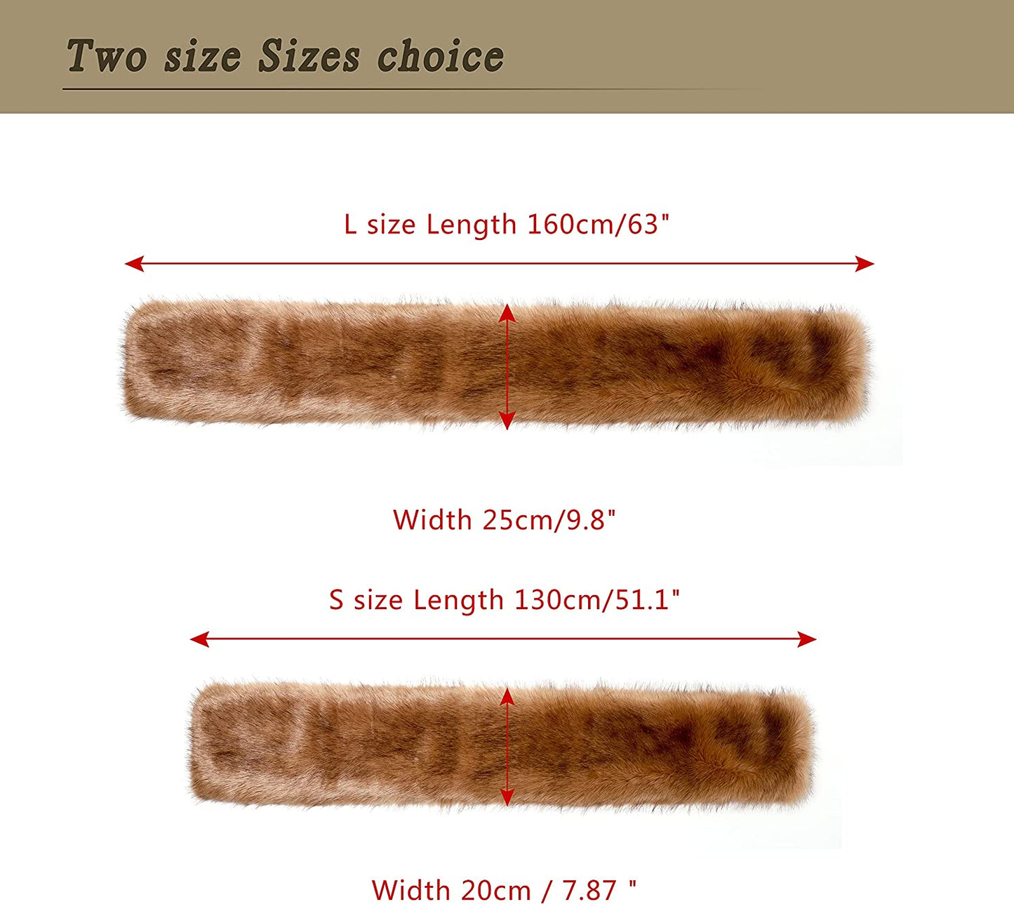 Dikoaina Women'S Winter Fake Faux Fur Scarf Wrap Collar Shawl Shrug Apparel & Accessories > Clothing Accessories > Scarves & Shawls Dikoaina   