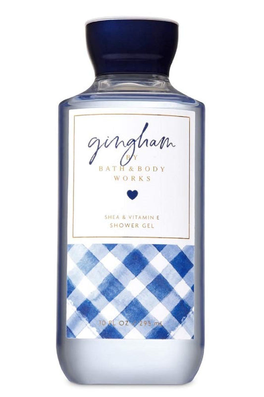 Bath and Body Works Gingham Shower Gel Wash 10 Ounce Full Size Health & Beauty > Personal Care > Cosmetics > Bath & Body Bath & Body Works   