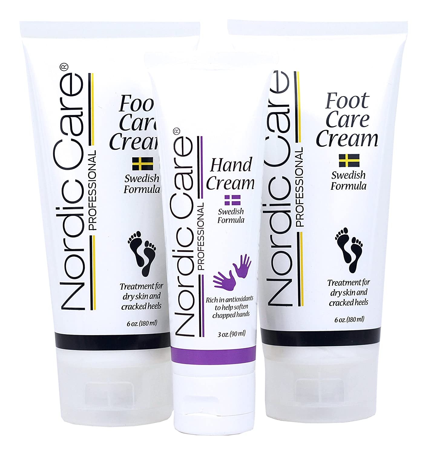 Nordic Care Foot Care Cream 6 Ounces. (Pack of 2) plus Hand Cream. Hydrates and Treats Severely Cracked Heels. Health & Beauty > Personal Care > Foot Care Nordic Care   