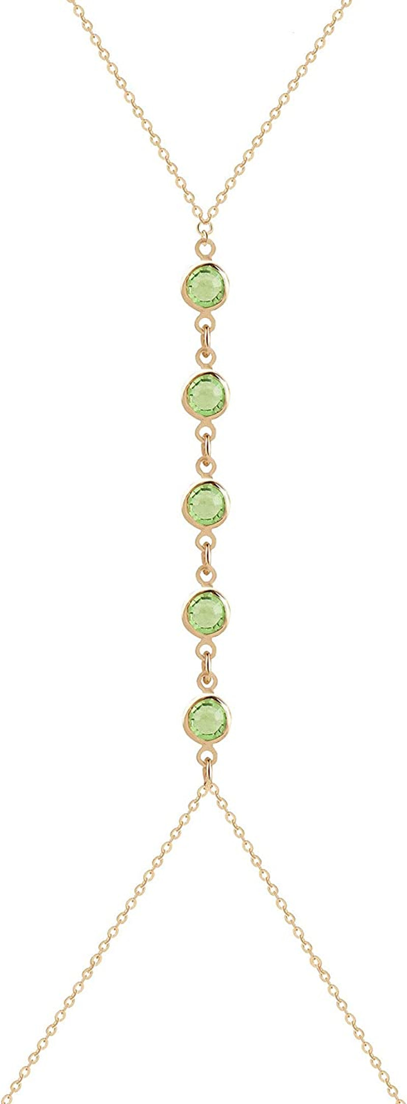 Gold Body Chain for Women, Sexy Simple Bikini Body Chain Apparel & Accessories > Jewelry > Body Jewelry ShinShang Green  