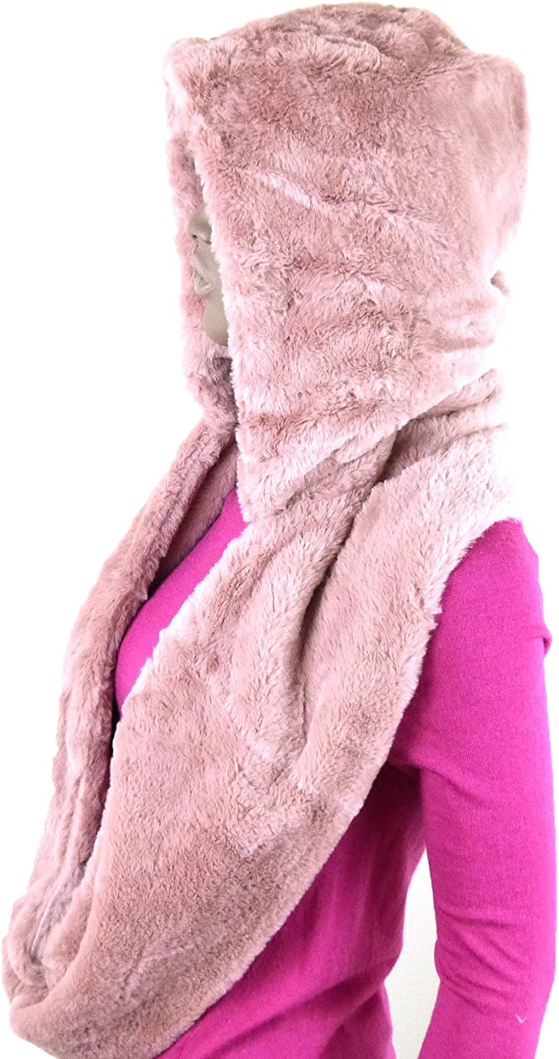 Fashion 21 Women'S Soft Faux Fur Infinity Scarf & Infinity Hood Scarf Head Scarf Wrap (2 Styles) Apparel & Accessories > Clothing Accessories > Scarves & Shawls Fashion 21   