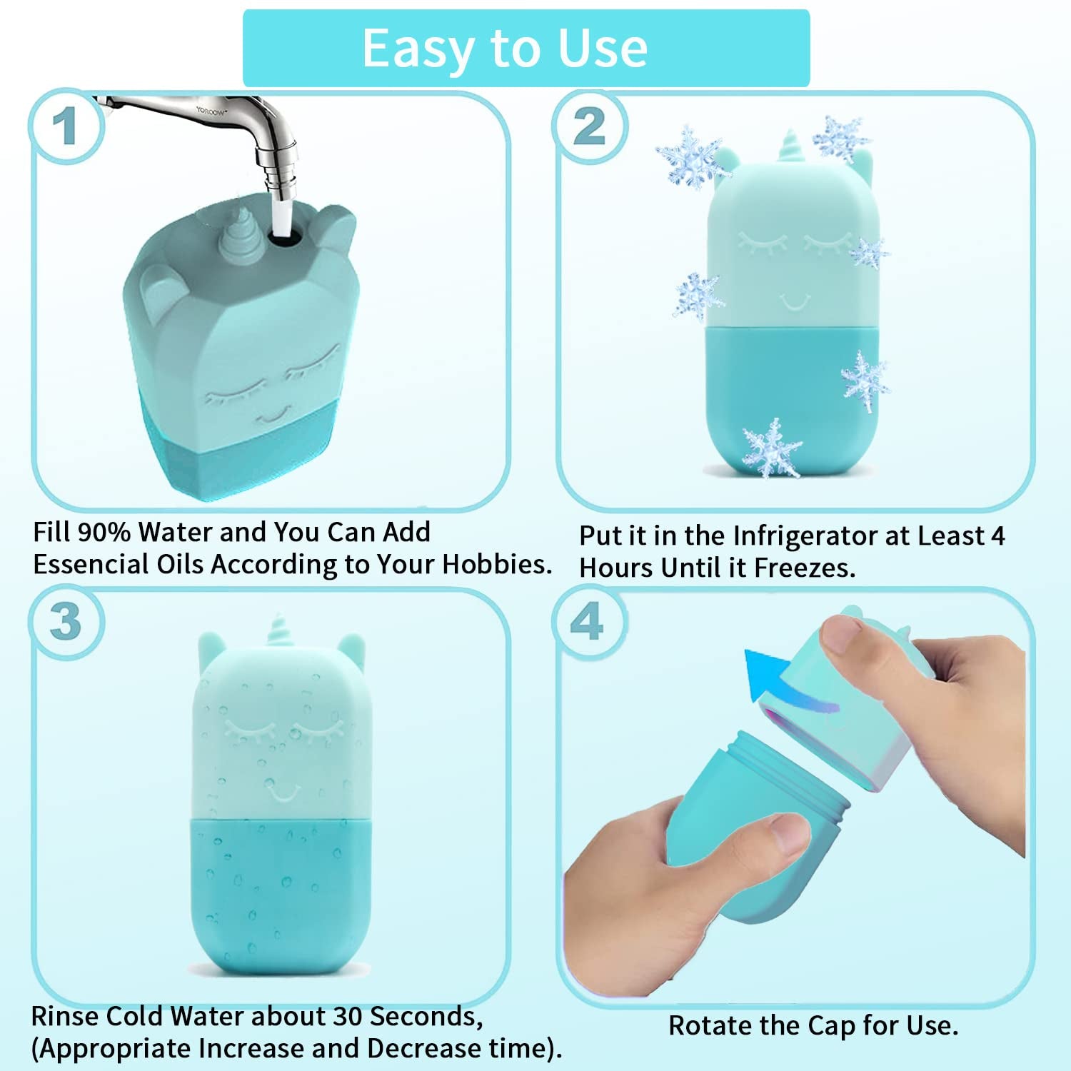 Loucky Ice Roller for Face and Gua Sha Set, Ice Face Roller Mold for Skin Care, Silicone Facial Roller for Eyes, Facial Ice Roller and Gua Sha Facial Tools, Remove Puffiness, Remove Fine Lines Health & Beauty > Personal Care > Cosmetics > Cosmetic Tools > Skin Care Tools loucky   