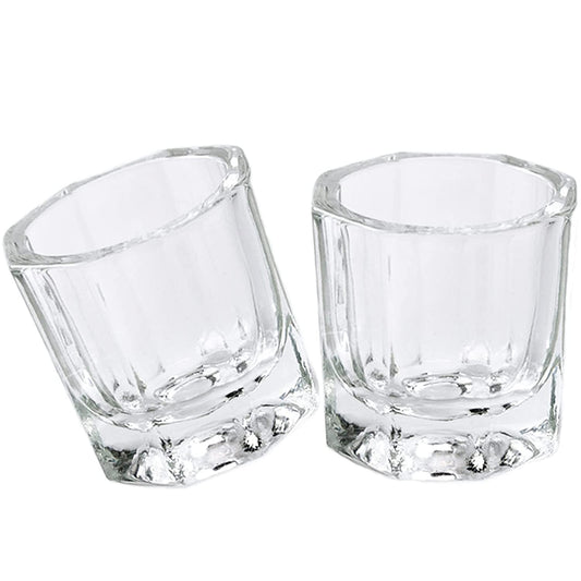 Fiezkaa 2Pcs Dappen Dish for Acrylic Nails, Clear Glass Acrylic Nail Monomer Liquid Bowl, Acrylic Powder Holder, Acrylic Glass Jar Dampen Dish Liquid Cup for Nail Art Manicure Care Tools Health & Beauty > Personal Care > Cosmetics > Cosmetic Tools > Nail Tools fiezkaa   