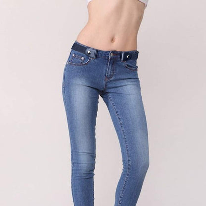 No Buckle Stretch Belt for Women/Men Invisible Elastic Buckle Free Belts Apparel & Accessories > Clothing Accessories > Belts macoking   