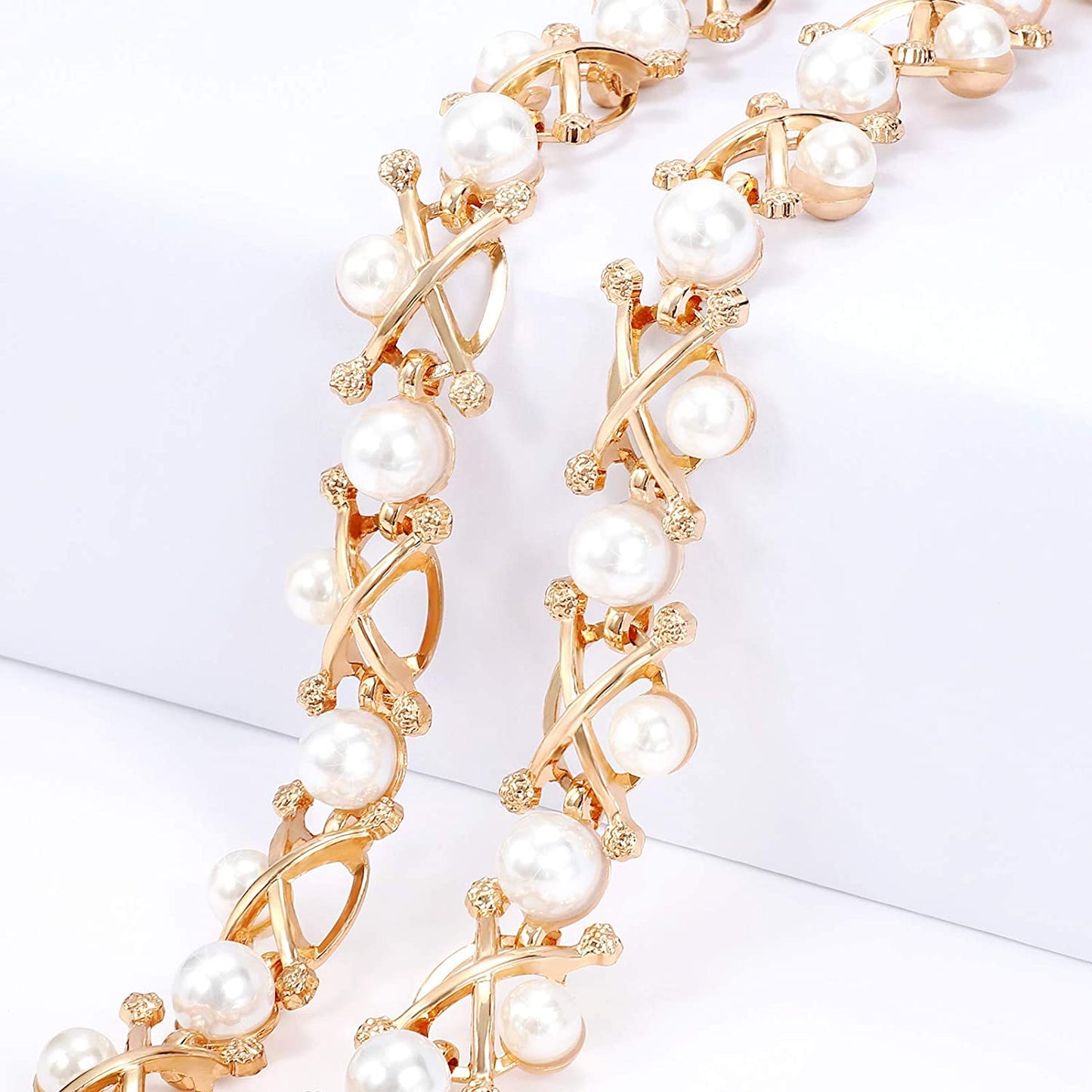 Metal Waist Chain Women Girls Adjustable Body Link Belts Fashion Belly Jewelry for Jeans Dresses Gold Apparel & Accessories > Jewelry > Body Jewelry WHIPPY   