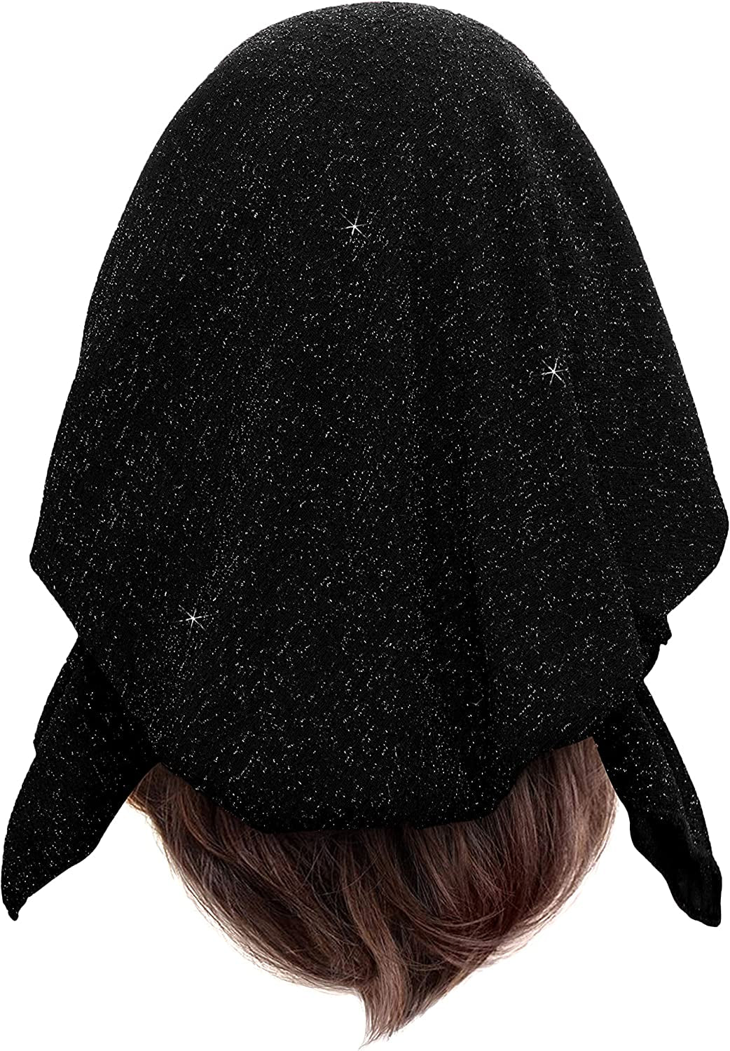 Pre-Tied Headscarf Tichel Headwear for Women Textured Knit with Sparkles Collection! Handmade Sharirose Apparel & Accessories > Clothing Accessories > Headwear ShariRose   