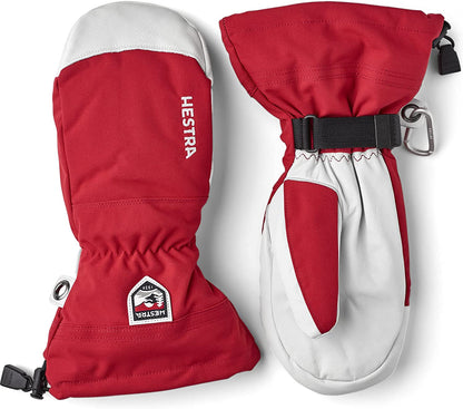 Hestra Army Leather Heli Ski Glove - Classic Snow Mitten for Skiing, Snowboarding and Mountaineering Apparel & Accessories > Clothing Accessories > Gloves & Mittens Hestra Red 10 