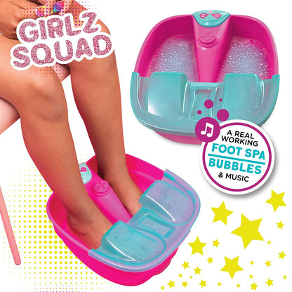 Girlz Squad Foot Spa Sets for Girls Ages 7-12 with Nail Kit for Kids - DIY Manicure and Pedicure Set with Foot Care Kit Perfect for Sleepovers and Slumber Party. Helps Develop Self-Care and Creativity Health & Beauty > Personal Care > Foot Care Girlz Squad   