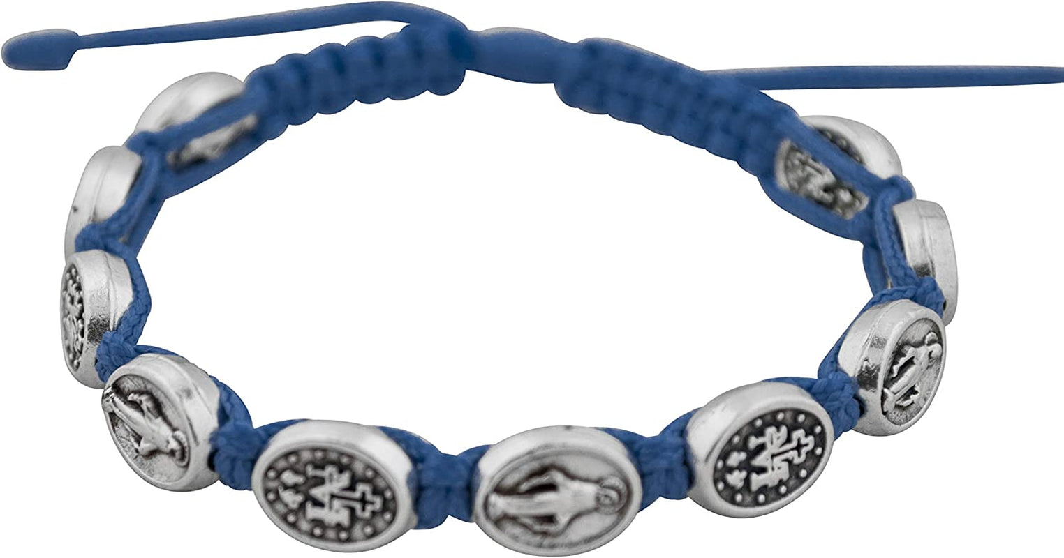 Good Shepherd Creations Adjustable Cord Bracelet with Miraculous Medals Apparel & Accessories > Jewelry > Bracelets Good Shepherd Creations   